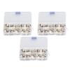 150 Pcs White Flower Button Pins Anti Emptied Detachable Decorative Brooch Buckle for DIY Crafts Sewing Activities