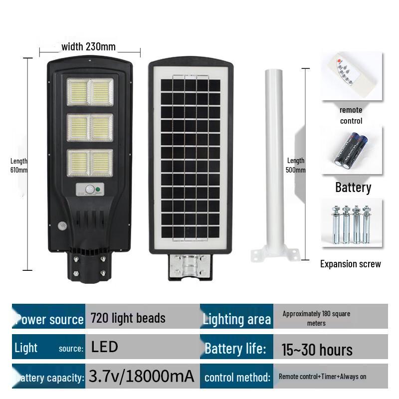 Hongchou Integrated Solar Motion Sensor LED Street Light