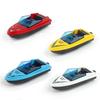 7cm Mini Modello Barca Veloce in Lega Giocattoli Yacht Metallico Nave da Trasporto Modello Ornamento Imbarcazione Giocattoli Decorativi Per Bambini Regalo