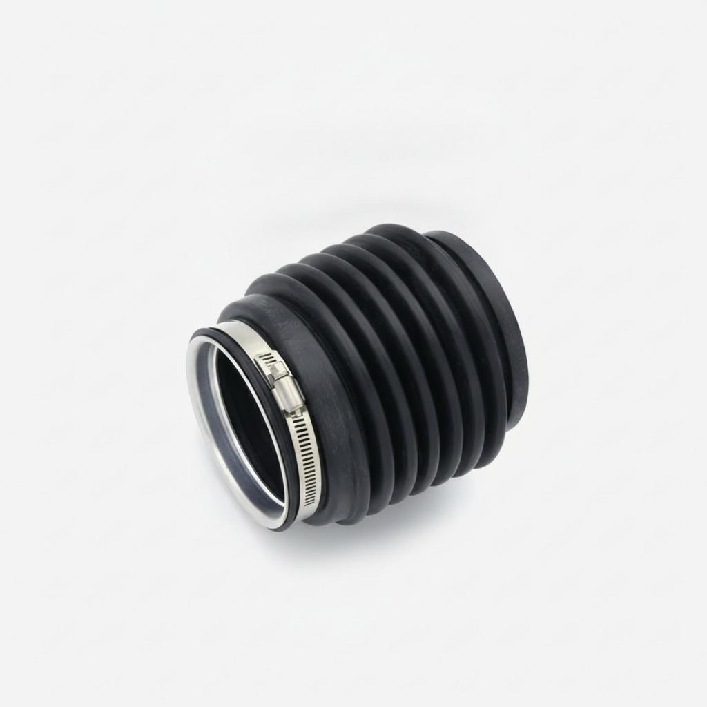 Bellows Hose with Clamps Compatible Rubber Exhaust Coupler Flexible for Boat