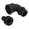2Set Elbow Connector Adaptable Hose Adapter with Nipple Connector for Garden Outdoor(G3/4 Directional Elbow Female and Male Thread Nipple )