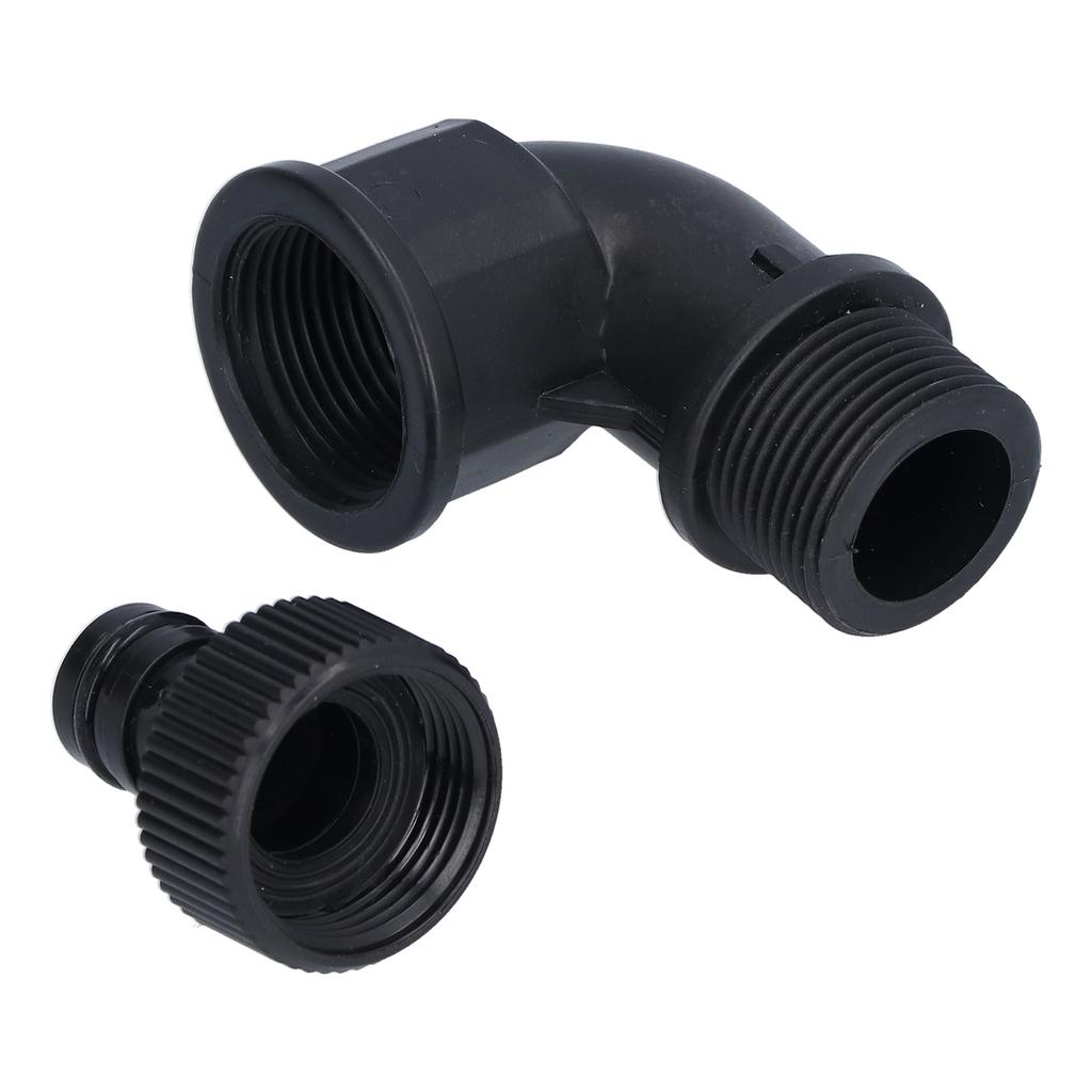 2Set Elbow Connector Adaptable Hose Adapter with Nipple Connector for Garden Outdoor(G3/4 Directional Elbow Female and Male Thread Nipple )
