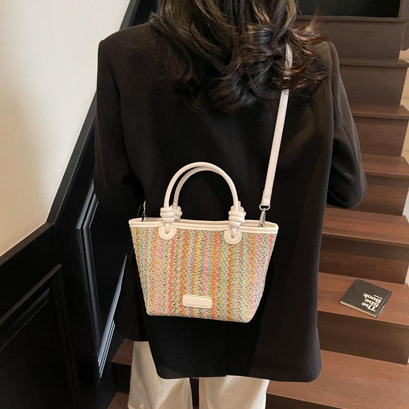 Seaside Vacation Leisure Bag Women's New Fashionable Large-capacity Shoulder Messenger Bag