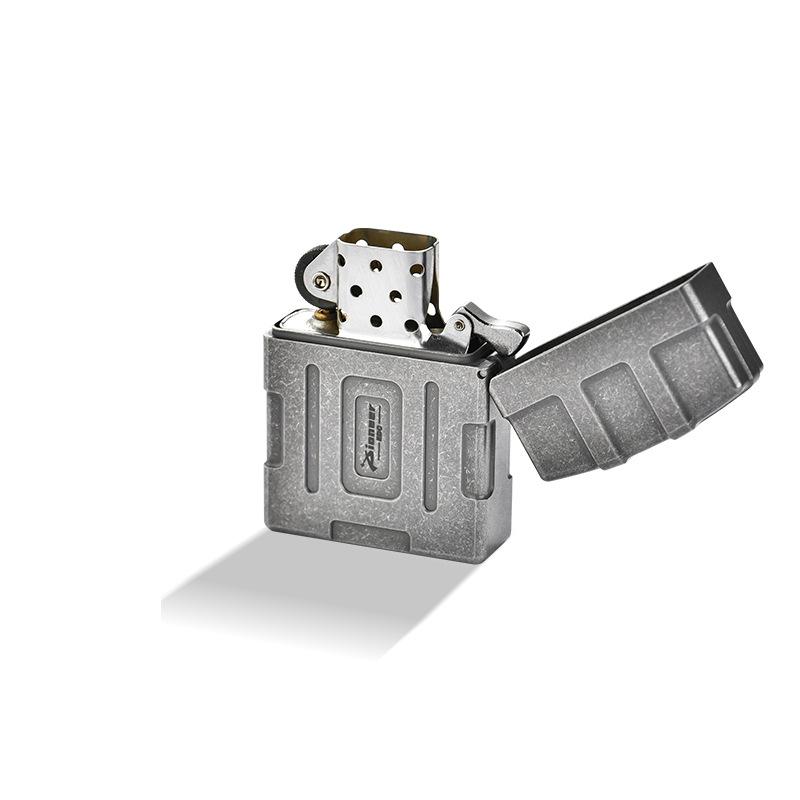 New Popular Titanium Alloy Lighter Convenient Flip Cover Cigarette Lighter Durable Men's Gift Cigarette Accessories