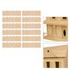 12pcs 1:12 Dollhouse Wooden Shingles Miniature Roof Tiles Decoration Accessories