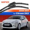 Für Citroen DS 3 2009-2017 2010 2011 2012 2013 2014 2015 2016 Scheibenwischer Frontscheibenwischerblätter Windschutzscheibe Windschutzscheibe Fensterbürste 24"16"