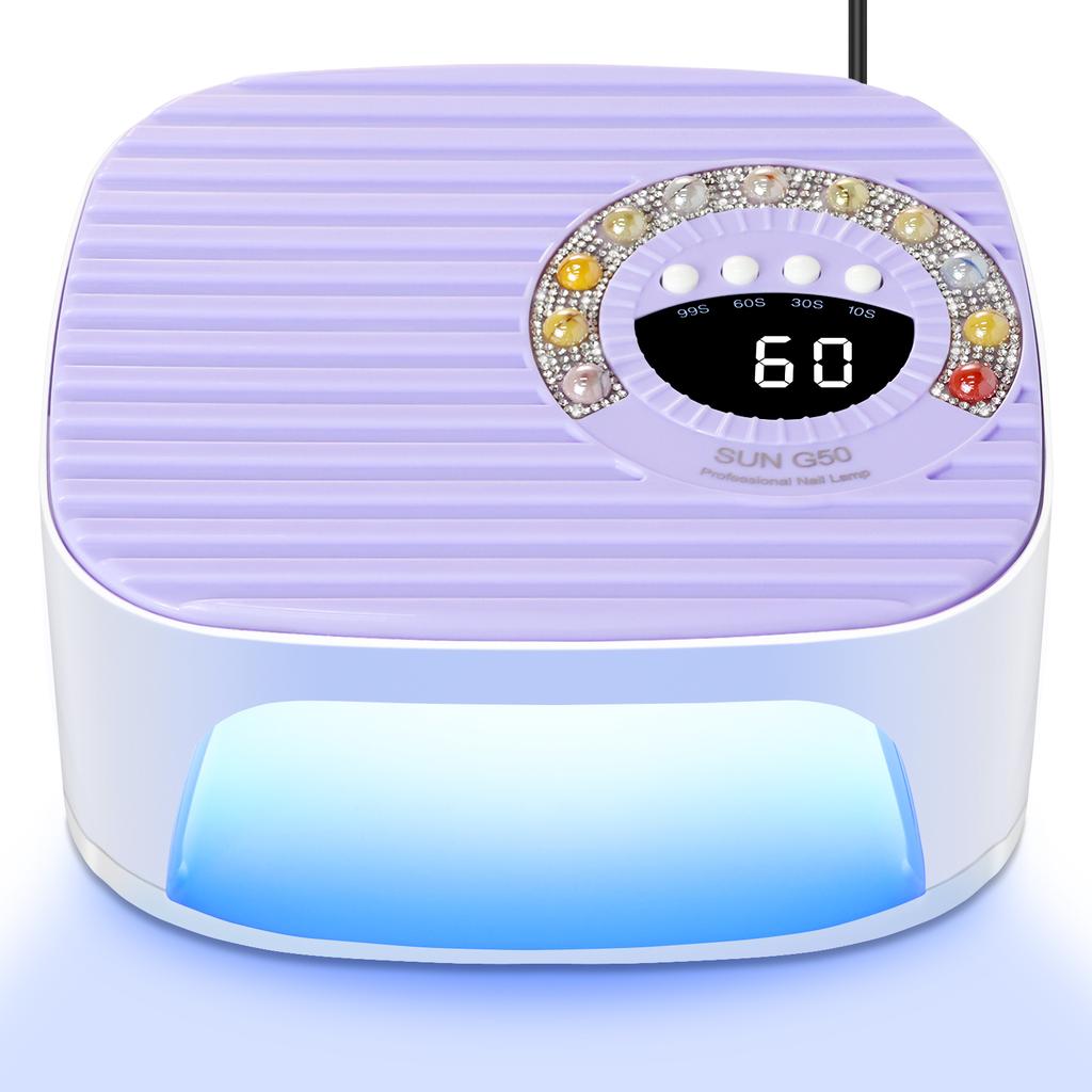 Professional 45 LED Nail Lamp Quick Gel Nail Polish Dryer 4 Timers Powerful Nail UV Light Suitable for Nail Salon Equipment