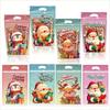 50PCS Multicolor Christmas Gift Bag Mixed Pattern Cartoon Santa Clause Deer Christmas Packaging Bag Xmas Tree Snowman