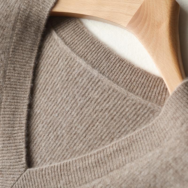 Women Sweater Dress 100% Wool MODERN NEW SAGA V-neck Knit Long Pullover Winter Jumpers Wool Long Dress Female