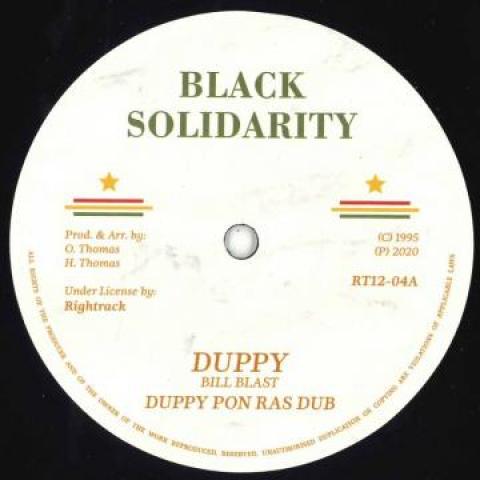12inch Record BILL BLAST / TRISTAN PALMER - Duppy; Duppy Pon Ras Dub / Greatest RT1204 Black Solidarit 1955 UK Reggae, Ska & Dub Used