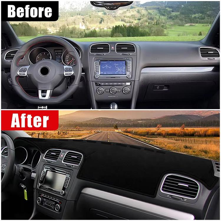 Dashboard Cover Pad for Golf Mk6 2008-2013 Sunshade Protector Anti-UV Dash Mat Non-Slip Interior Panel