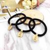 Nylon Elastic Thickened Black Hair Tie & Headband for Women