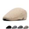 Autumn Winter Thick Warm Newsboy Caps Men Soft Beret Hat Classic Detective Hats Retro Driver Flat Peaked Cap Street Hats