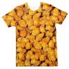 3D Print Funny Fried Chicken T-Shirts Pizza Food Graphic Men's Short Sleeve
