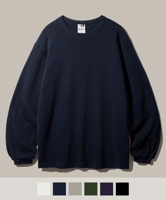 FP142 Mtor Heavy Two-Ply Volume Long Sleeve T-Shirt Dark Navy Sjlt1508