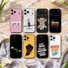 Custodia per Telefono N-Never G-give U-up Per iPhone 17pro, 16,15,14,13,12,11 X XR Plus, Altri Cover Morbida Nera