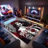 1PC Custom Name Day Dead Art Theme Floor Mat Ideal for Living Room, Game Rooms, Office, Bedroom,Floor Mat Playful Design