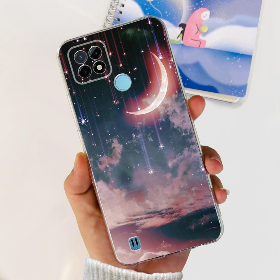 For Realme C21Y Case RMX3261  RMX3263 Cute Cartoon Cover Soft Silicone Phone Case For Realme C 21Y C21Y Bumper