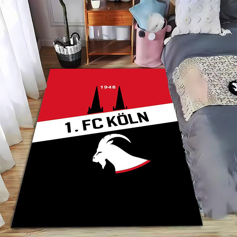 1. FC Köln Carpet Design suitable as a non-slip mat for the living room or bedroom sofa