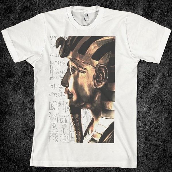 big face, tut, pharaoh, Egypt, king tut , Egyptian king Hieroglyphics Tee Unisex T-Shirt XL