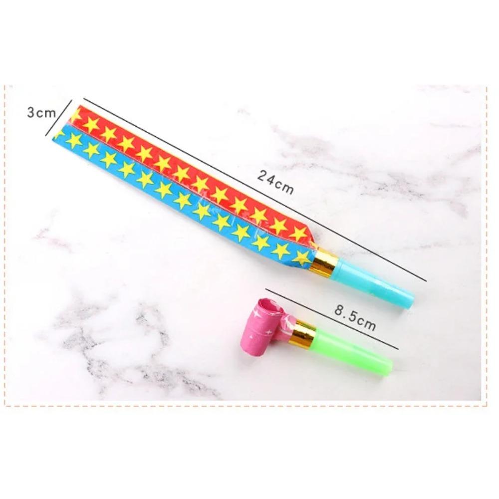 10-20PCS Colorful Whistles Funny Toy Children Blowing Dragon Whistle Blow Roll Toys Baby Party Games Birthday Gifts Toddler Toy