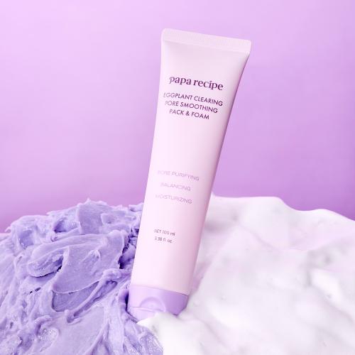 Paparecipe Eggplant Clearing / Real Centella / Teatree Pack & Foam 100ml