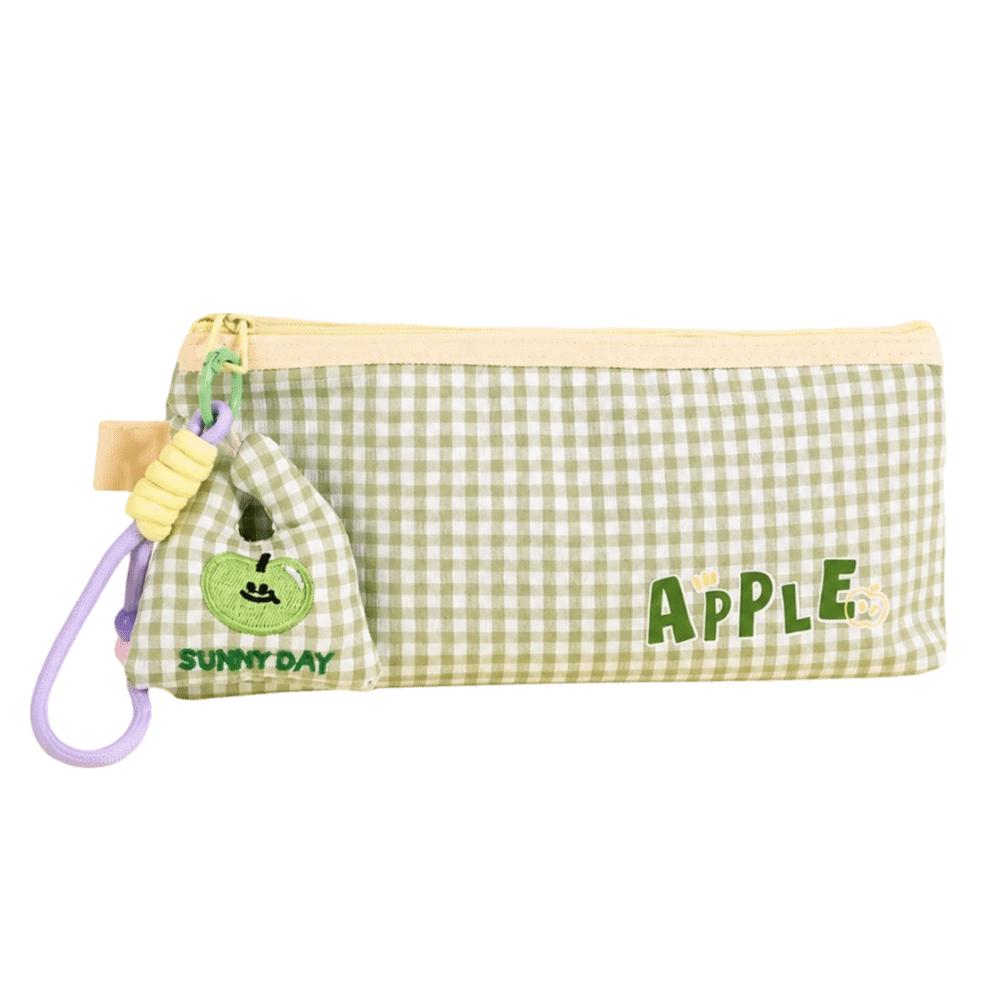 Cartoon Style Pen Bag Fruit Pattern Stationery Bag Cute Design Pencil Case Girl