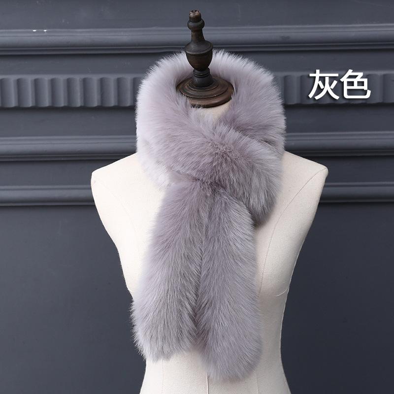 Korean Faux Fur Women's Collar Scarf Cold Winter Warm Fur Collar Scarf Wrap Winter Neck Warmers