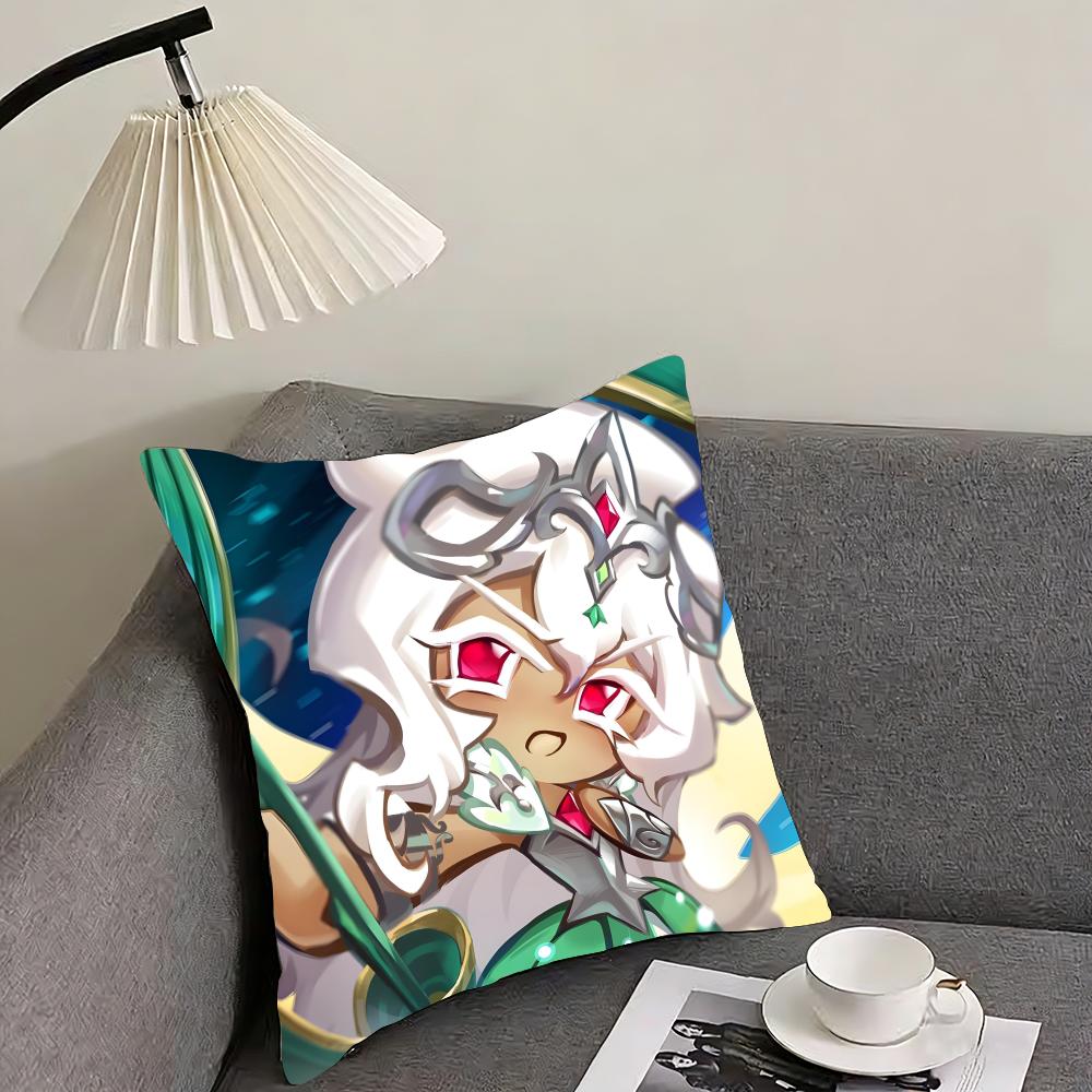 

CCookie RunN Kingdom Cartoon Cushion Cover Pillowcase Ultra Soft Skin Friendly Fabric Cloud Like Comfort Concealed Zipper 30x30cm