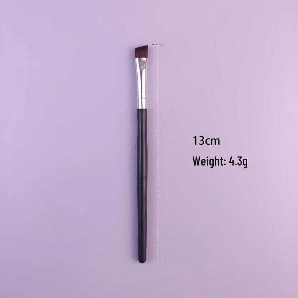 Double-Ended Eyebrow & Eyeshadow Brush - Angled Concealer & Spiral Eyelash Tool for Professional Eye Makeup