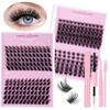 1 Set 8-16Mm Mix Ciorchine Lung Gene False DIY Ochi de Pisică Fox Alungiți Extensii Gene Individuale Accesorii Machiaj