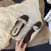 Split-Toed Muller Shoes Women'S Inner Height Increase Spring And Summer Retro Niche Casual Pig'S Trotters Shoes One Pedal Bag Head Half Slippers