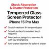 iPhone 15 Pro Max Tempered Glass Screen Protector