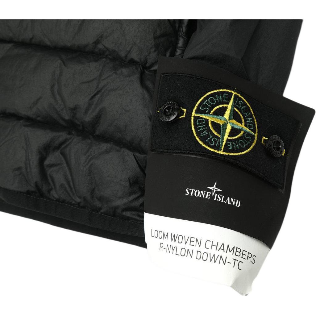 STONE ISLAND Zip Collar Sleeveless Vest Unisex Vests Black 8115G0724-A0029