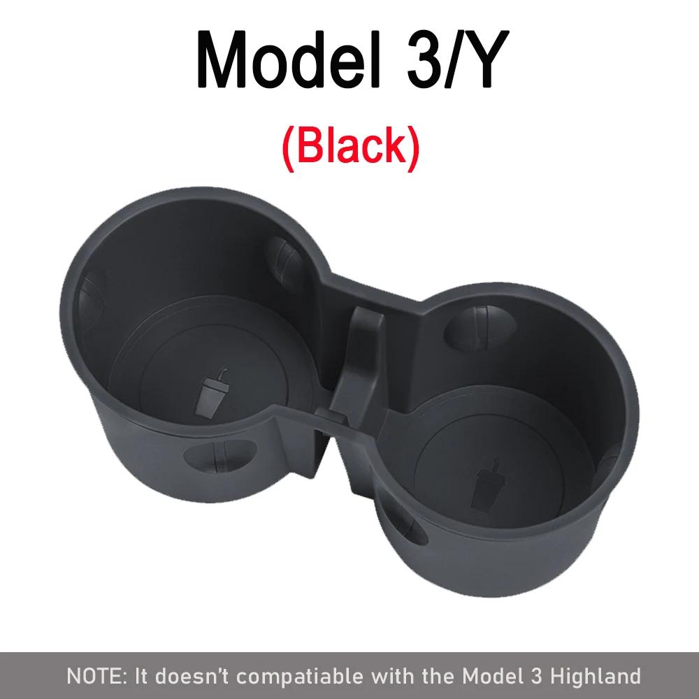 Center Console Cup Holder for Tesla Model 3 2025-2025 Model Y 2017-2025 TPE Embedded Storage Box Auto Interior Accessories
