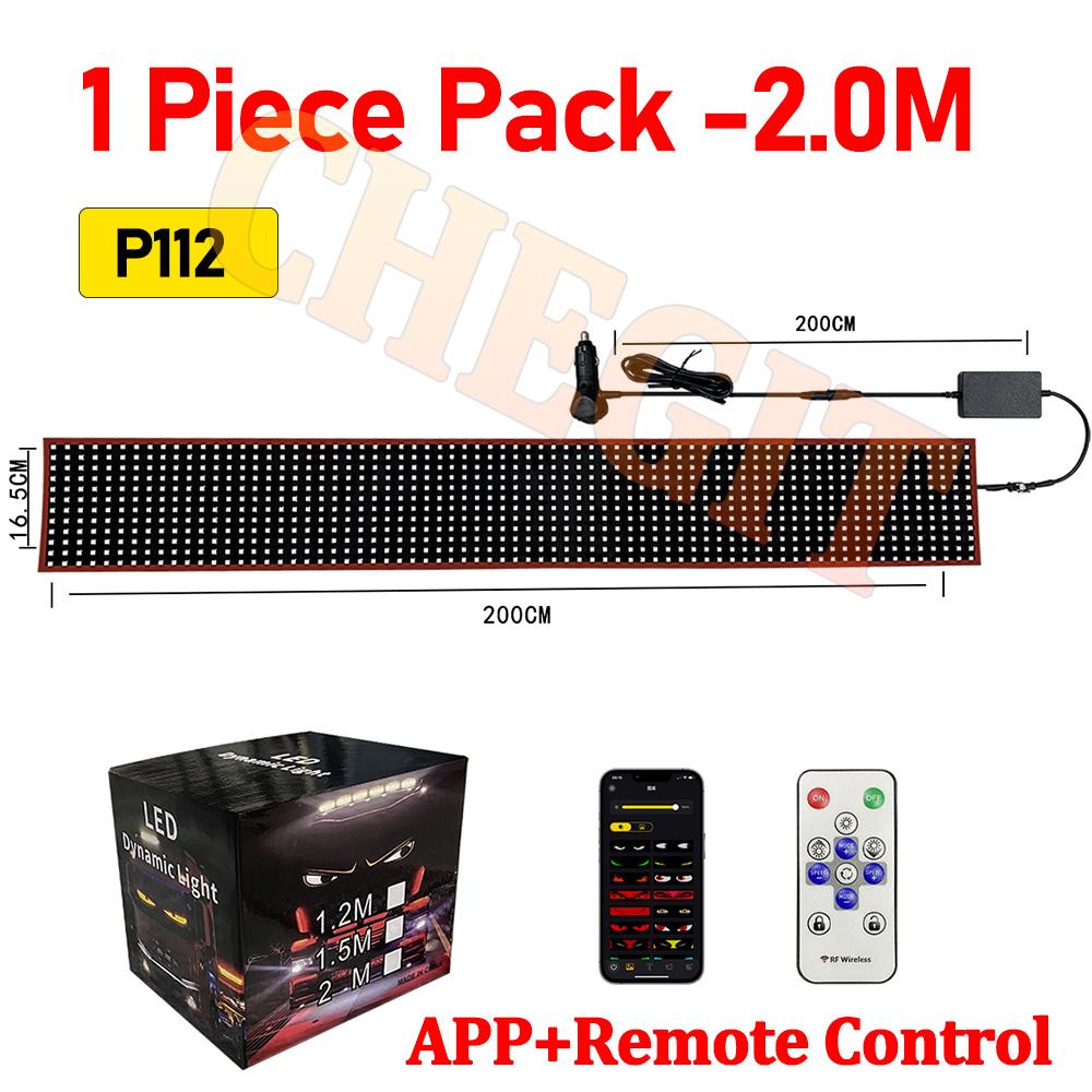 Big Demon Eyes APP Remote Control Car Matrix Pixel Panel Night Light Programmable Flexible Display for Car Truck SUV Accessorie