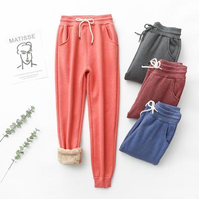 European & American Women's Winter Velvet Loose Cotton Pants