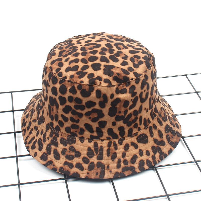 2026 Leopard Print Bucket Hat Reversible Fisherman Hat Outdoor Travel Panama Hat Sun Cap Hats For Men and Women