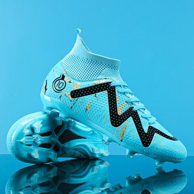 Men's Soccer Shoes Large Size Ultralight Football Boots Boys Sneakers Non-Slip AG/TF Soccer Cleats Ankle Boots Unisex