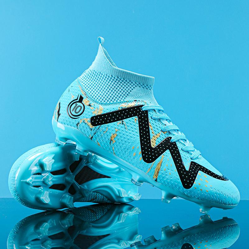Men's Soccer Shoes Large Size Ultralight Football Boots Boys Sneakers Non-Slip AG/TF Soccer Cleats Ankle Boots Unisex