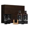 Charcoal Grooming Kit with Body Wash, Shampoo, Face Scrub, Face Wash, Cleansing Gel, Solid Soap Bar, Combo Gift Set, Set of 6