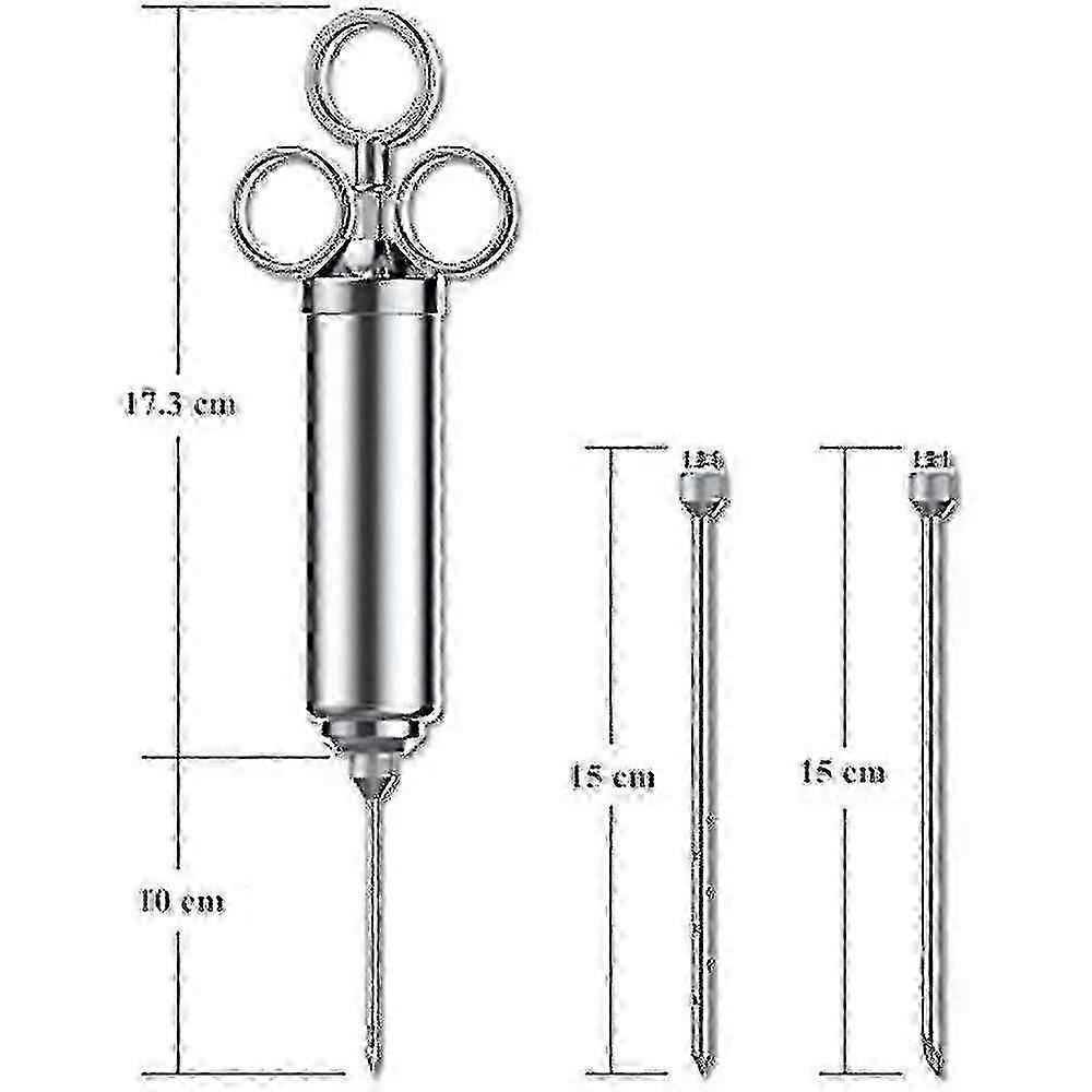 Meat Injector Syringe, Stainless Steel Marinade Flavor Injector Kit P20250110610
