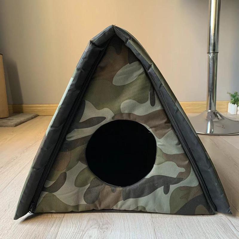 Водонепроникне ліжко для домашніх тварин з тканини Оксфорд для собак і котів – стиль намету для вулиці