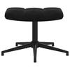 Relax Chair with Ottoman Black Velvet