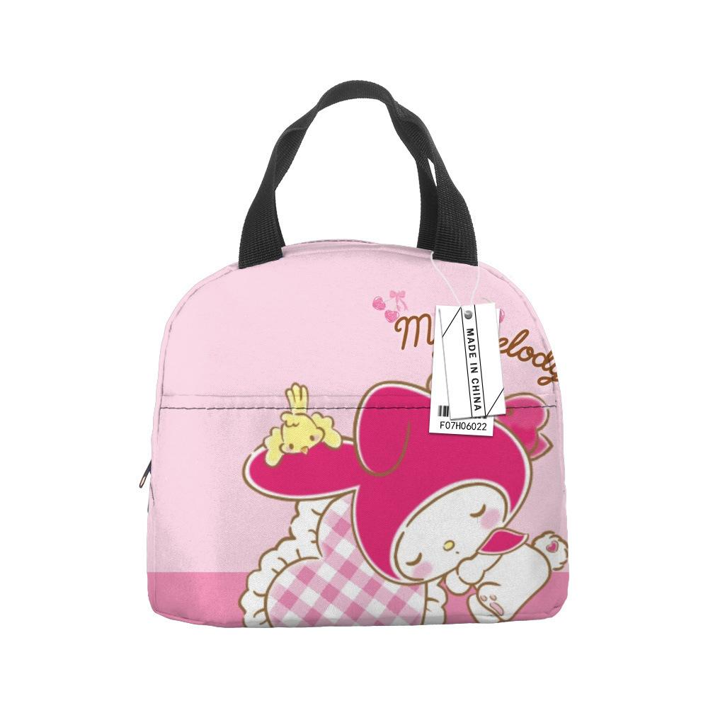 Hello Kitty Lunch Bag Large Capacity Rice Bag Bento Bag Tote Bag Waterproof Lunch Box Insulation Bag
