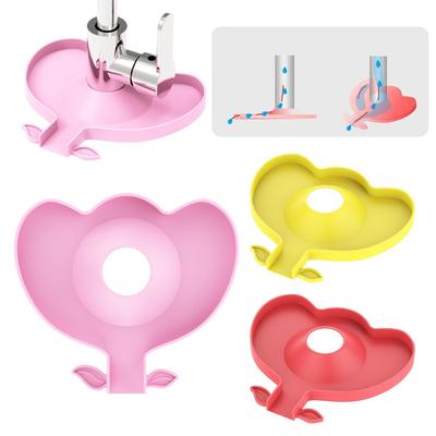 New Flower Shape Silicone Faucet Mat Splash-proof Washable Sink Drain Pad Countertop Protector Sink Splash Pad Bathroom