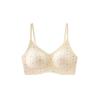 Women's Seamless Steel Rim Integrated Fixed Cup with Double Breasts, Beautiful Back, Lace Bra Cover, Summer