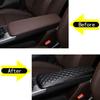 Car Armrest Box Cover Leather Carbon Style Protect Trim Kit For BMW X1 -2024