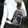 Fishing Bag with Rod Holder Waterproof Nylon Fishing Accessories Sling Bag Lightweight Outdoor Hiking Hunting Fishing Gear Single Shoulder Storage