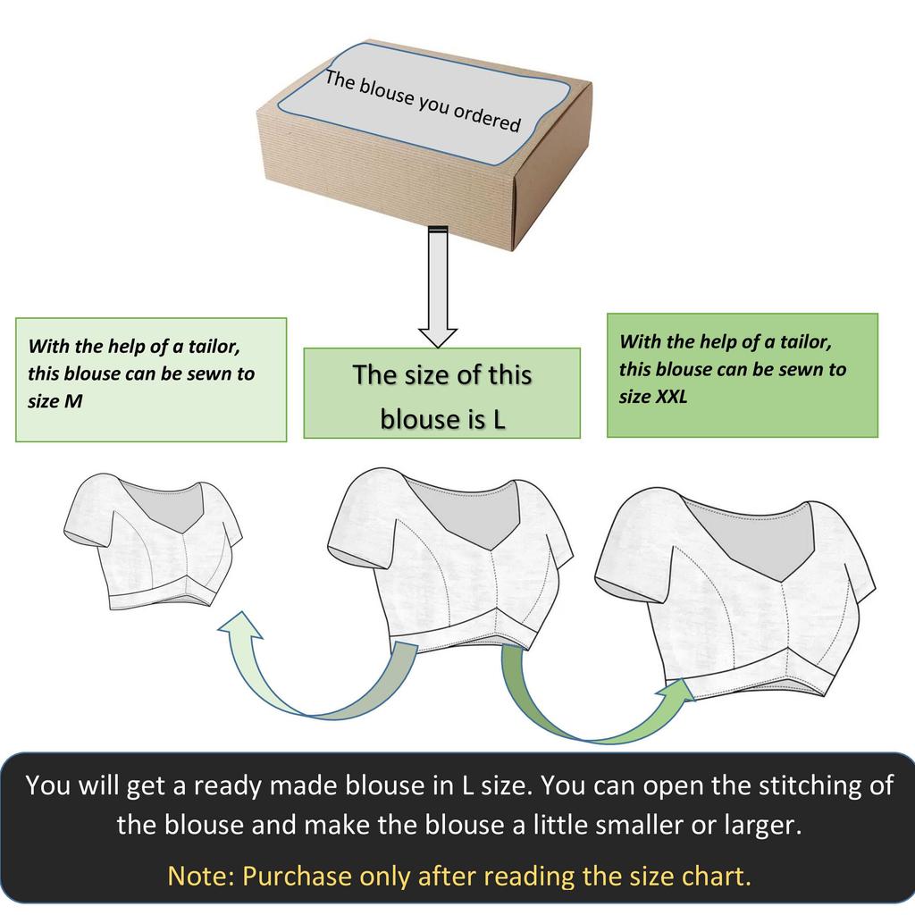 Fertige Bluse für Damen Sari